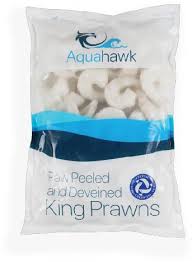 Aquahawk peeled Deveined king prawns
